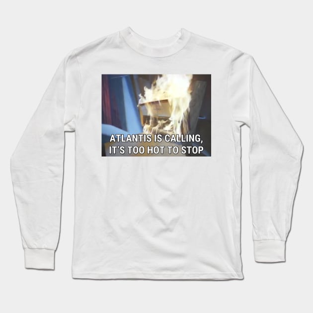 Modern Talking - Atlantis Is Calling (It's Too Hot To Stop) Long Sleeve T-Shirt by vintage-glow